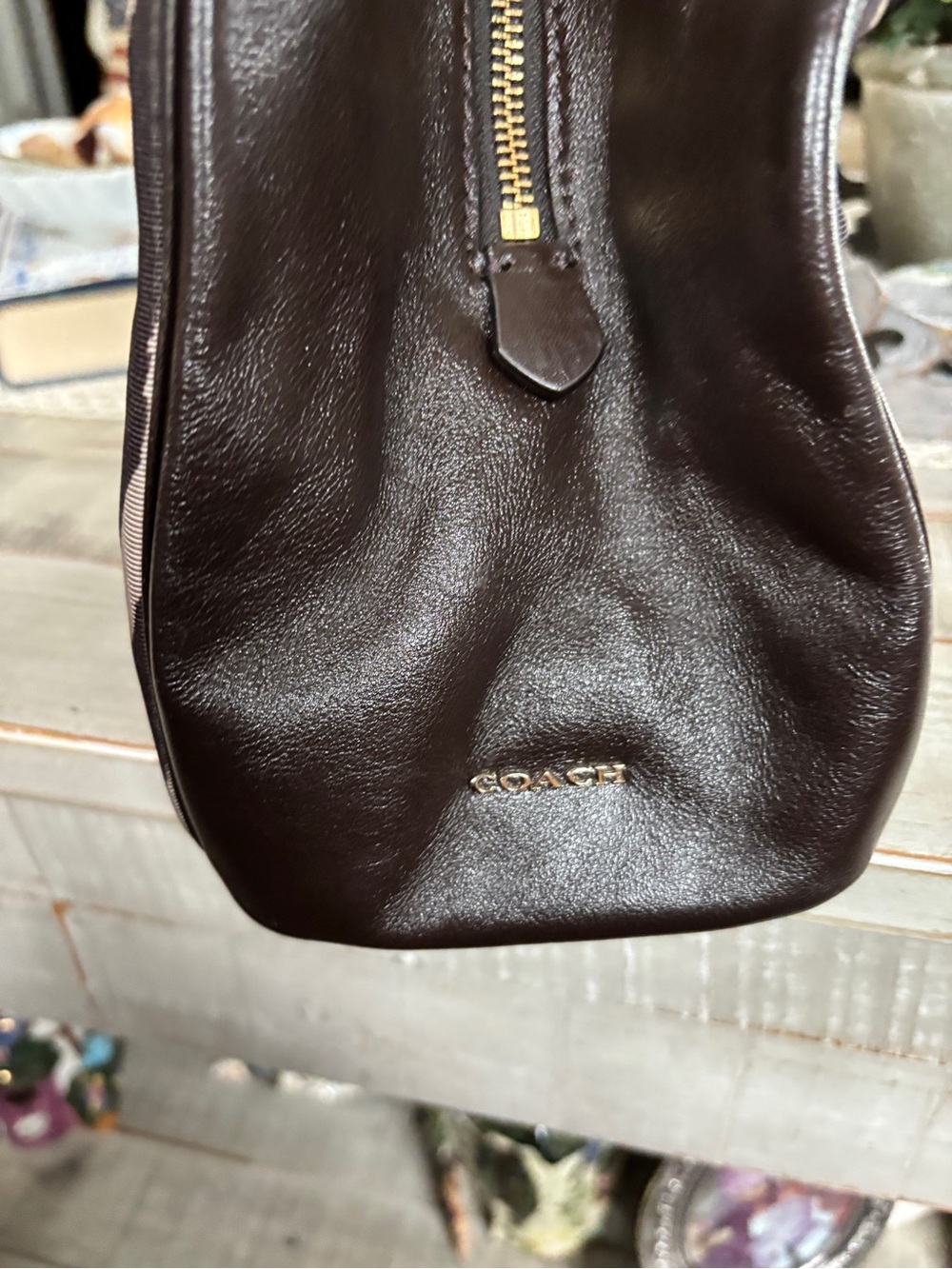 Coach Madison Zebra Print Small Phoebe Shoulder Bag - Picture 12 of 14